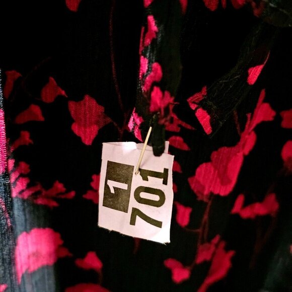 Tommy Hilfiger S 8 Margo Floral Chiffon Romantic Midi Silhouette Elegant Coastal - Picture 11 of 13